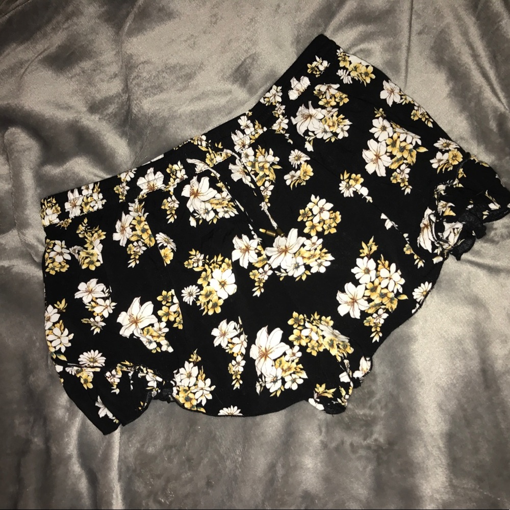 Flower Print Shorts